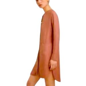 Aritzia  Terracotta Linen Bottom Up Mid Dress  Size S